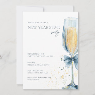 Champagne New Year's Eve Party Invitation