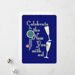 Champagne New Years Holiday Card