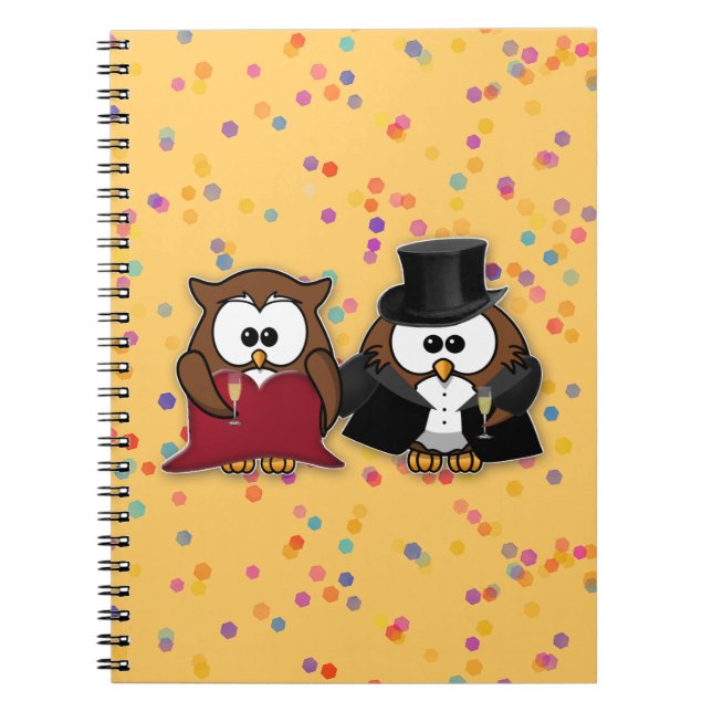 champagne owls notebook (Front)