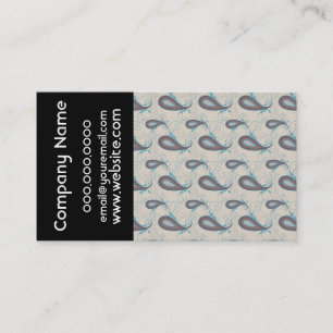 Champagne Paisley Pattern Business Card