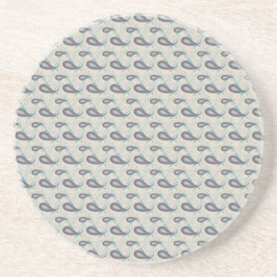 Champagne Paisley Pattern Coaster