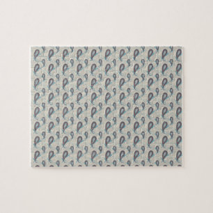 Champagne Paisley Pattern Jigsaw Puzzle