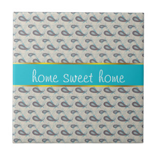 Champagne Paisley Pattern Tile