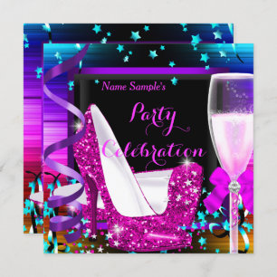 Champagne Party Any Occasion Celebration Invitation