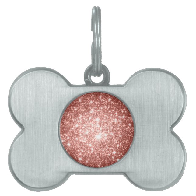 Champagne Pet Name Tag (Front)