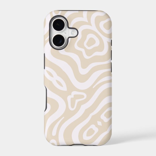 Champagne Pink Abstract Wave Pattern (Back)
