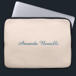 Champagne Pink Plain Simple Minimalist Modern Laptop Sleeve<br><div class="desc">Simple,  modern,  minimalist design. This template can be customised to meet all professional occupations.</div>
