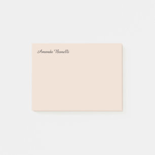 Champagne Pink Plain Simple Minimalist Modern Post-it Notes