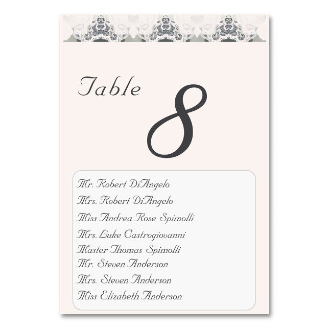 Champagne-Pink Wedding Table Number (Creator Uploaded)