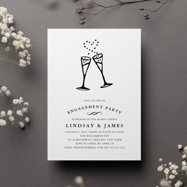 Champagne Pop | Engagement Party Invitation (Creator Uploaded)
