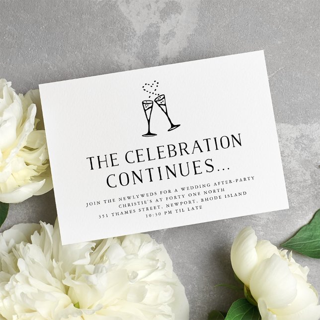 Champagne Pop | Wedding After Party Invitation (Creator Uploaded)