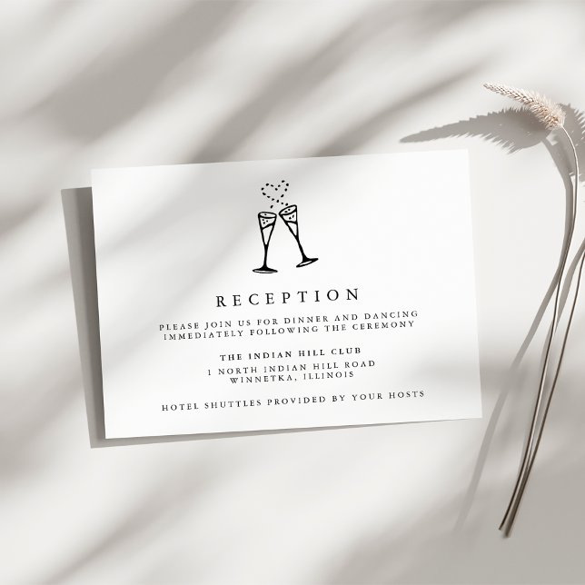 Champagne Pop | Wedding Reception Enclosure Card (Creator Uploaded)
