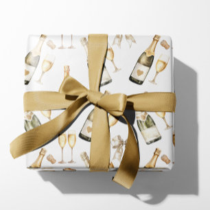 Champagne Prosecco Lover  Wrapping Paper Sheet