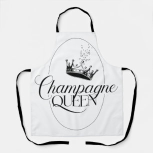 Champagne Queen Oval Design with Crown Apron
