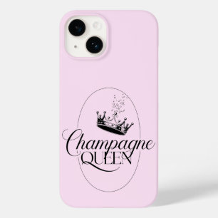 Champagne Queen Oval Design with Crown  Case-Mate iPhone 14 Case