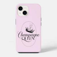 Champagne Queen Oval Design with Crown