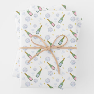 Champagne Resolutions New Year’s Eve Wrapping Paper Sheet