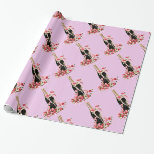 Champagne & Roses Pink Wrapping Paper