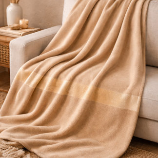Champagne Sand Horizon Fleece Blanket