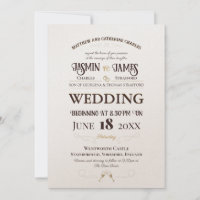 Champagne Shimmer Heritage Font Wedding