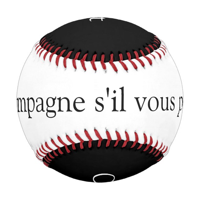 Champagne s'il vous plaît Baseball (Back)