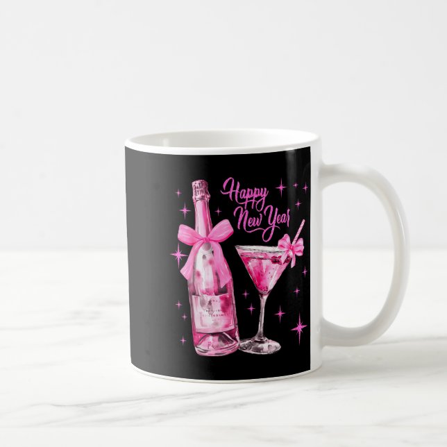 Champagne Swea Martini Coquette Happy New Year Par Coffee Mug (Right)