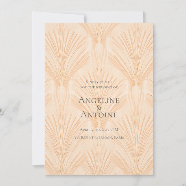 Champagne Tastes Invitation (Front)