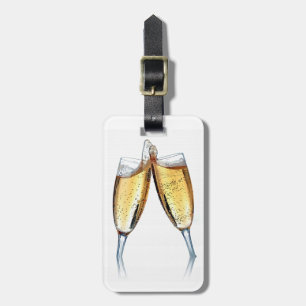 CHAMPAGNE TOAST LUGGAGE TAG