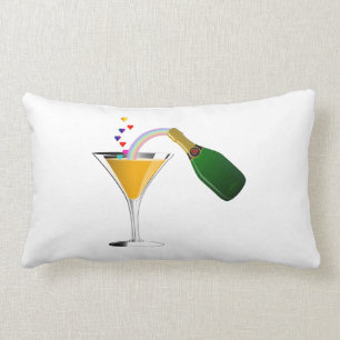 Champagne Toast Lumbar Cushion