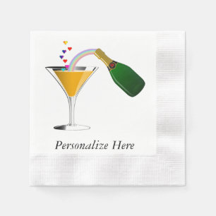 Champagne Toast Napkin