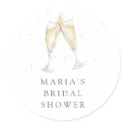 Champagne Toast Personalised Bridal Shower