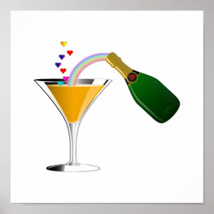 Champagne Toast Poster