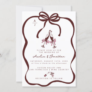 Champagne Wedding Invitation