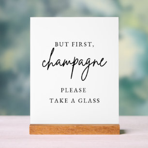Champagne Wedding Sign