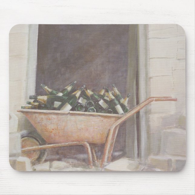 Champagne Wheelbarrow 1985 Mouse Pad (Front)
