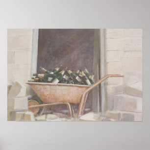 Champagne Wheelbarrow 1985 Poster