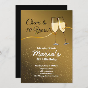 Champagne, wine invitation, cheers to! invitation