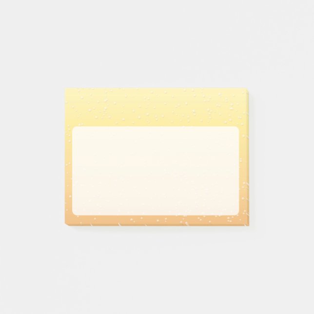 Champagne with Tiny Bubbles Post-it Notes (Front)