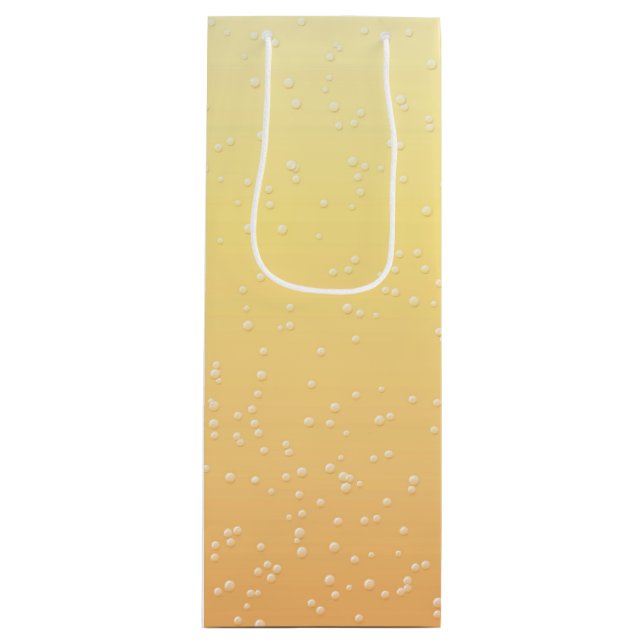 Champagne with Tiny Bubbles Wine Gift Bag (Front)
