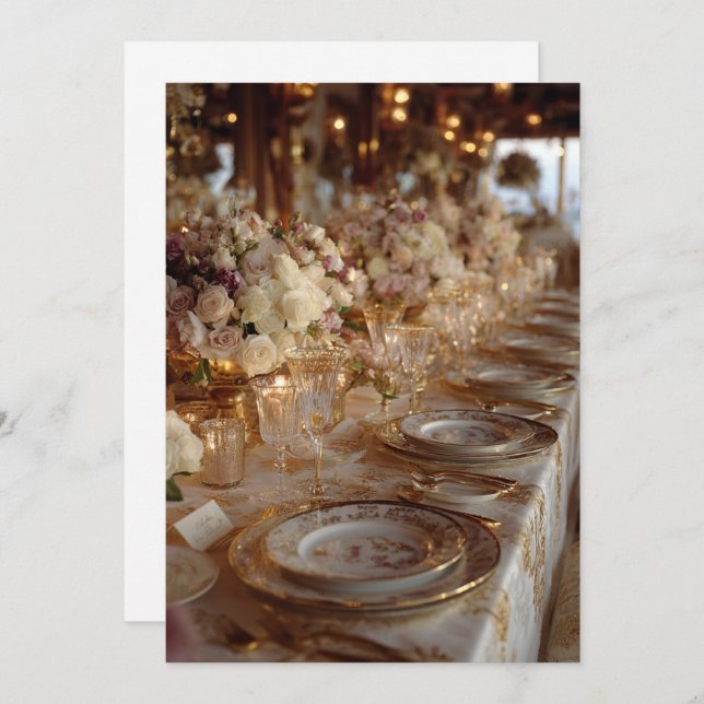 Champagne & Years | Effervescent  Invitation (Front/Back)