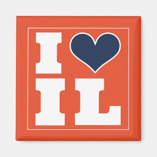 Champaign Urbana  (IL) Football Watch Party Fridge Magnet