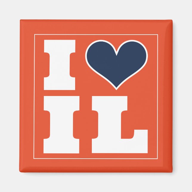 Champaign Urbana  (IL) Football Watch Party Fridge Magnet (Front)