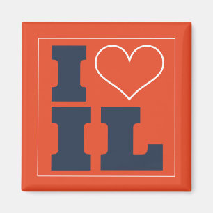 Champaign Urbana  (IL) Football Watch Party Fridge Magnet