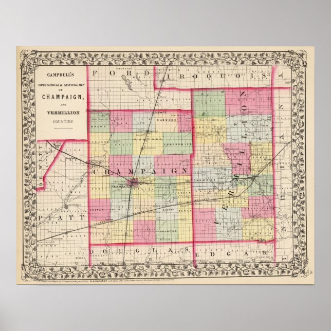 Champaign, Vermillion counties Poster (Front)