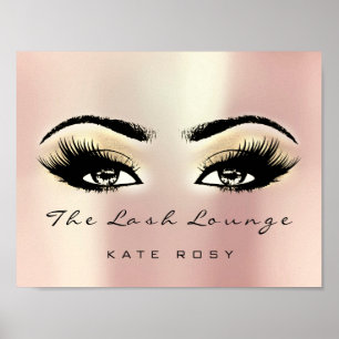 Champaigne Name Makeup Artist Beauty Studio Lashes Poster