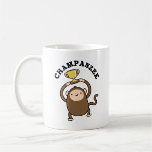 Champanzee Funny Champion Chimpanzee Pun  Coffee Mug