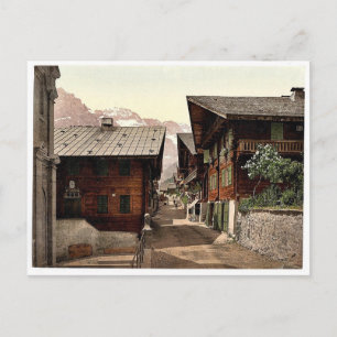 Champery, Principal Street, Valais, Alps of, Switz Postcard