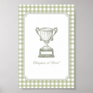 Champion at Heart Vintage Trophy Wall Art