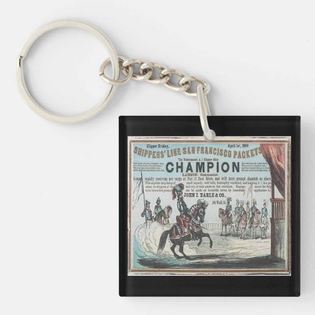 Champion Clipper Sailing  Key Ring (Front)