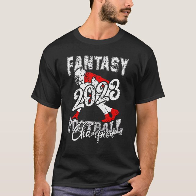 Champion Fantasy League Winner    2023 Fantasy Foo T-Shirt (Front)